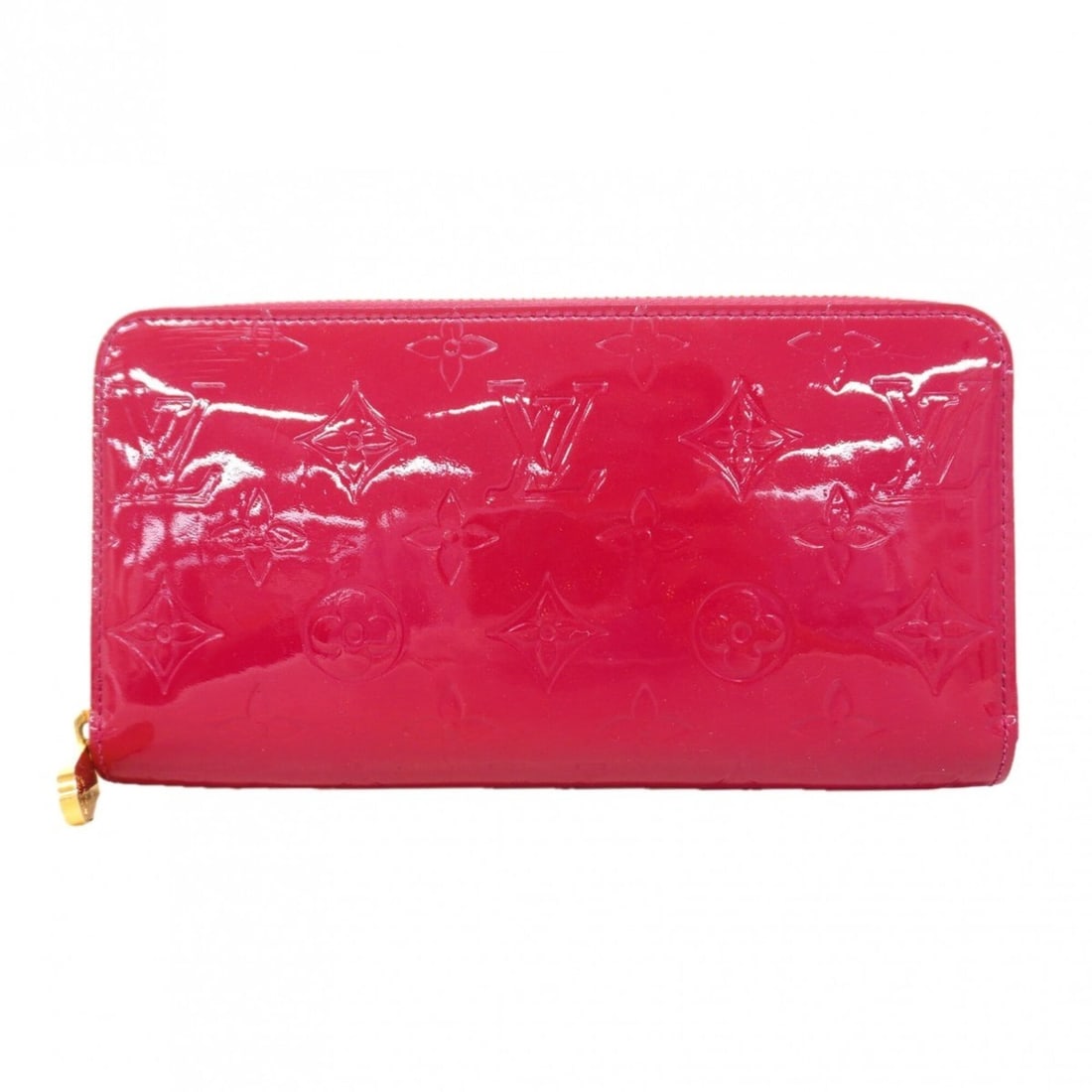 Louis Vuitton Vernis Zippy Wallet M91597 Rose Indien Women's Long (1 of 14)