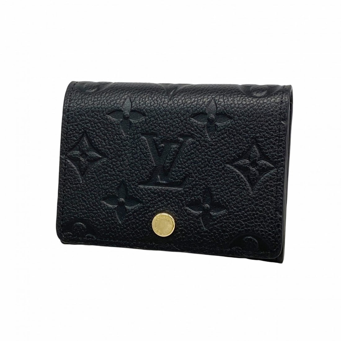 Louis Vuitton Business Card Holder, Monogram Empreinte, Enveloppe Carte de Visite, M58456, Noir: --- Catalog ---Category: DesignType: Business card caseColor: NoirGender: MenCategory: GeneralMPN: M58456Brand: Louis VuittonCategory: Physical PropertiesSize (HxWxD): 8.5cm x 10.5cm x 2cm / 3.34'' x 