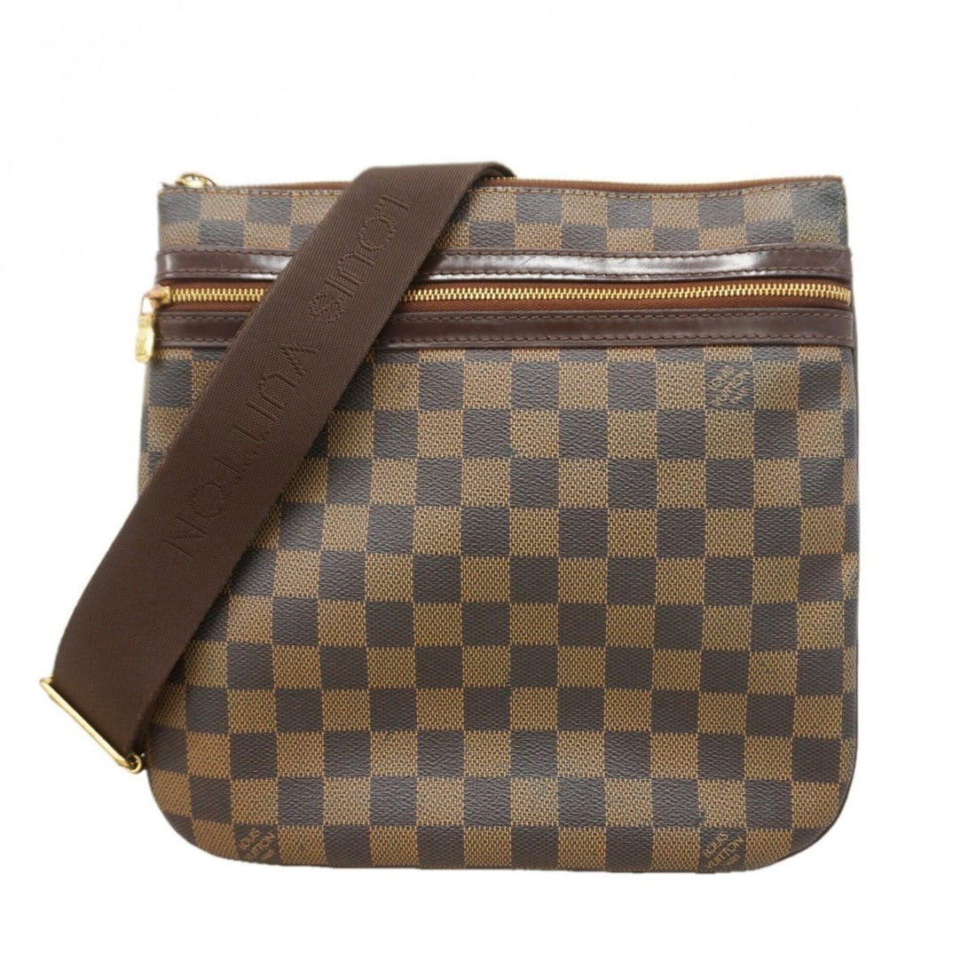 Louis Vuitton Damier Pochette Bosphore Shoulder Bag N51111 Ebene Women's: --- Catalog ---Category: SizeSize (HxWxD): 26cm x 26cm x 2cm / 10.23'' x 10.23'' x 0.78''Category: DesignType: Shoulder bagColor: EbeneGender: WomenCategory: GeneralMPN: N51111Brand: Louis Vuitton--- 