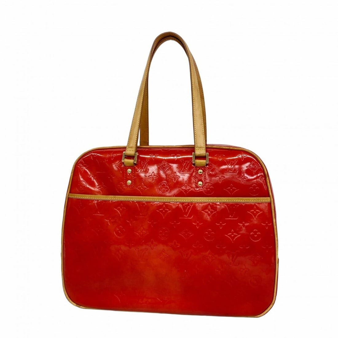 Louis Vuitton Vernis Sutton Handbag M91080 Rouge (Ladies) (1 of 20)