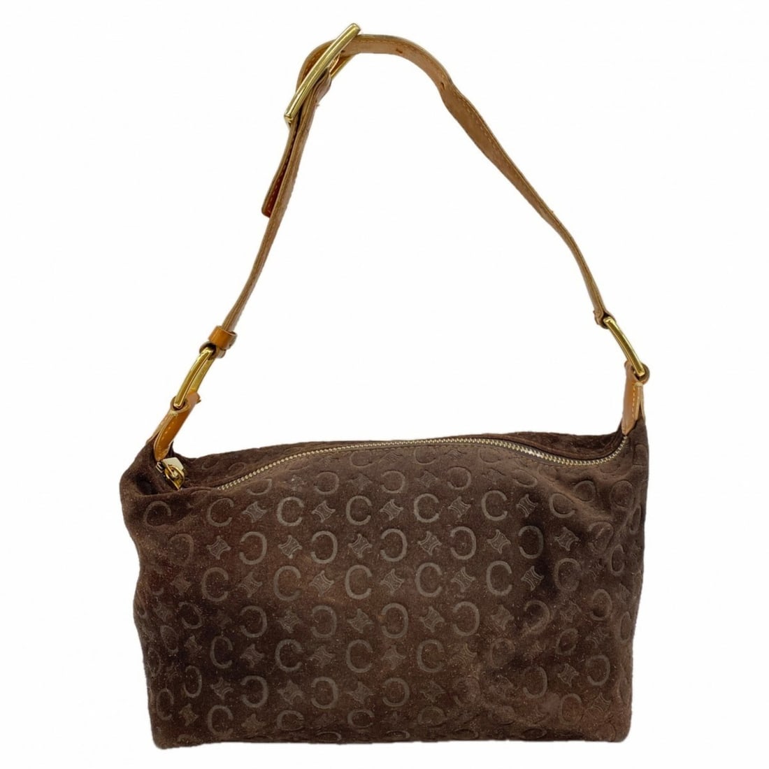 Celine C Macadam Suede Brown Handbag for Women (1 of 18)