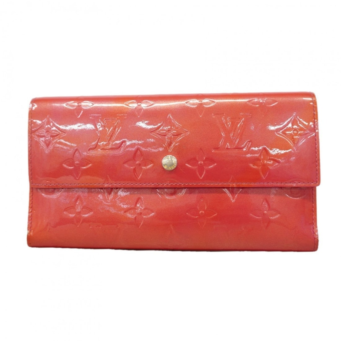 Louis Vuitton Tri-fold Long Wallet Vernis Portefeuille Tresor International M9138F Framboise: --- Catalog ---Category: SizeSize (HxWxD): 11cm x 19cm x 2cm / 4.33'' x 7.48'' x 0.78''Category: DesignType: Long wallet (tri-fold)Color: FramboiseCategory: GeneralMPN: M9138FBrand: Louis Vuitton--- I