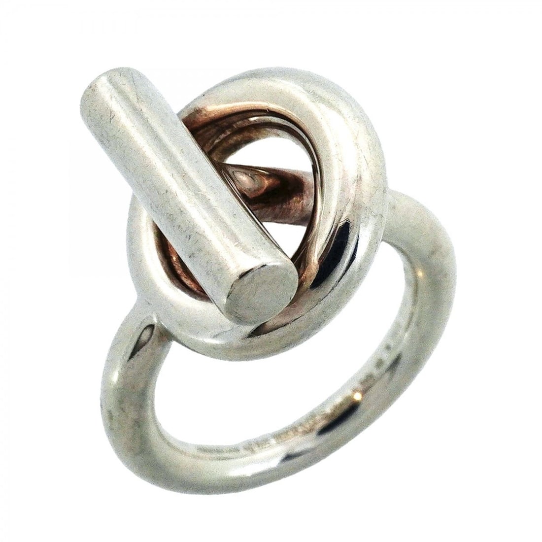 Hermes Echappé Ring, Sterling Silver 925, Size 48, Women's (1 of 12)