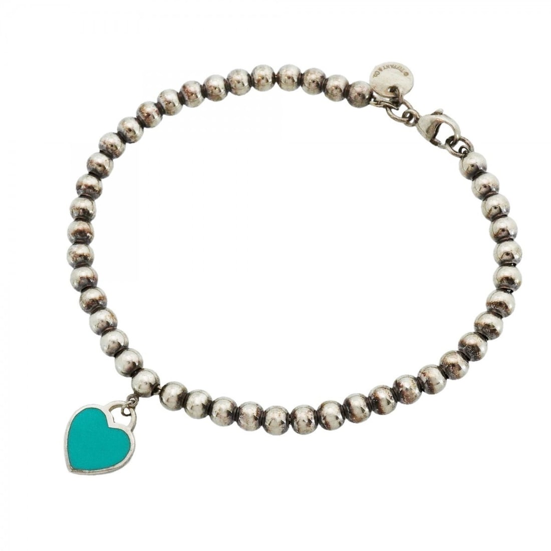 Tiffany & Co. Return to Heart Bracelet, Ball Chain, Sterling Silver 925, Blue, Women's: --- Catalog ---Category: SizeLength: 16.5cm / 6.49''Category: DesignType: Charm braceletColor: BlueGender: WomenMaterial: Silver 925Category: GeneralBrand: Tiffany--- Item List ---Section: ConditionRa