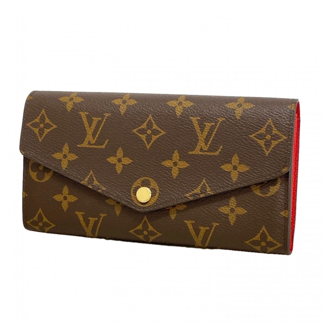 Louis Vuitton Monogram Portefeuille Sarah Long Wallet M62236 Brown Coquelicot (Women's): --- Catalog ---Category: SizeSize (HxWxD): 11cm x 19cm x 3cm / 4.33'' x 7.48'' x 1.18''Category: DesignType: Long wallet (bi-fold)Color: Brown, CoquelicotsGender: WomenCategory: GeneralMPN: M62236Bran