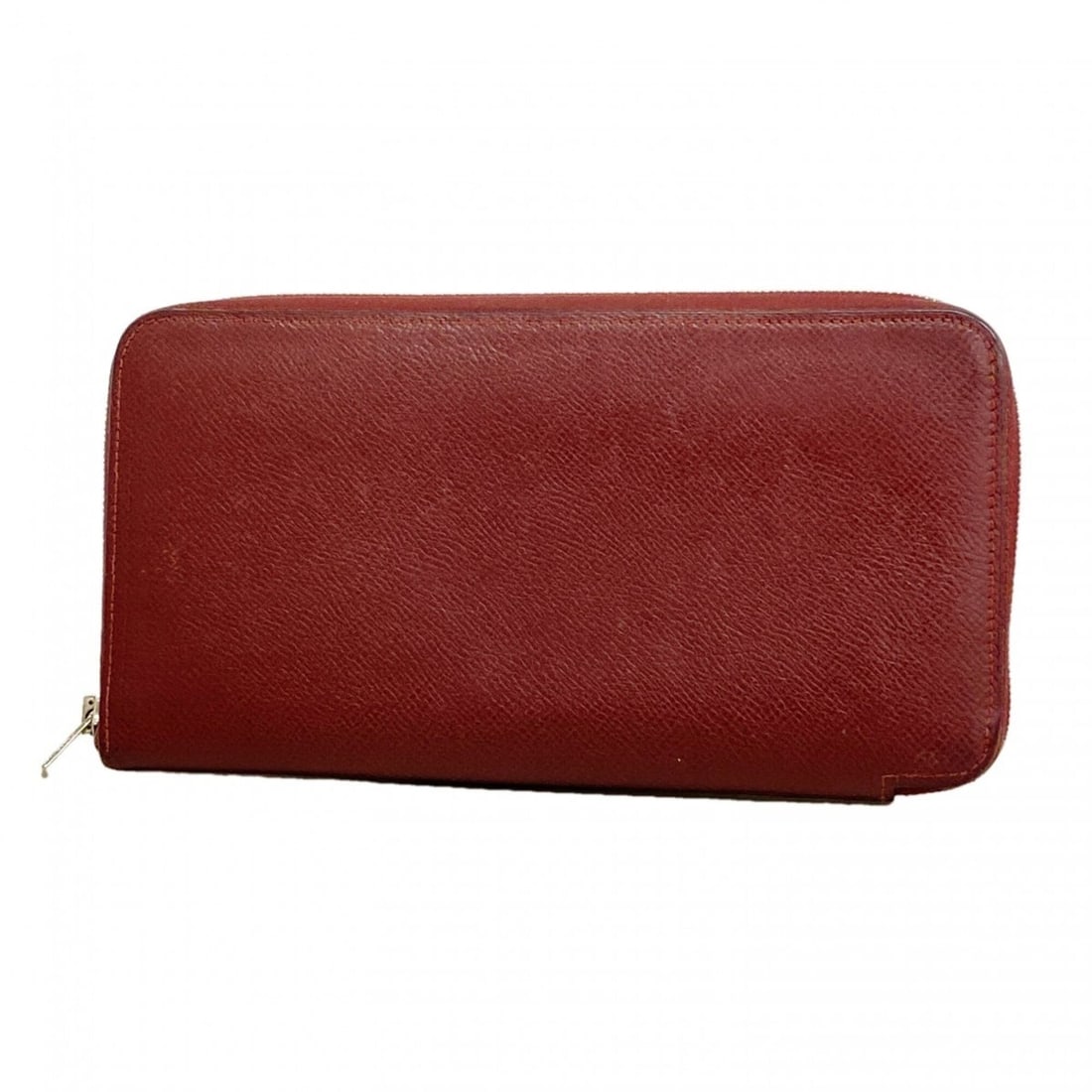 Hermes Azap Long Silk In Wallet, Veau Epsom Leather, Rouge H, ?R Stamp, Women's (1 of 14)
