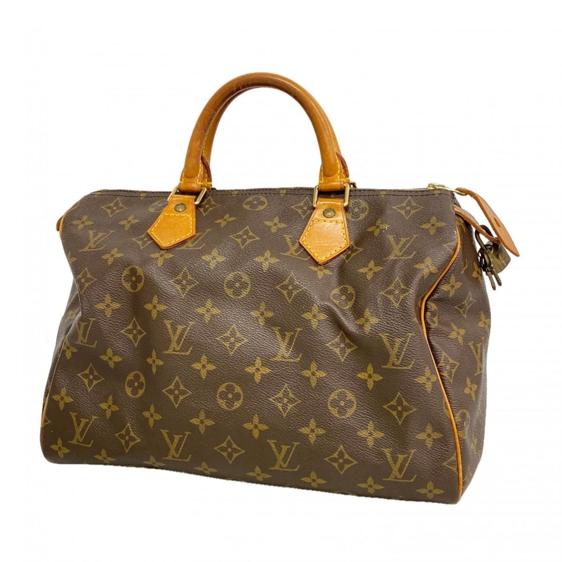Louis Vuitton Monogram Speedy 30 Handbag M41108 Brown Women's (1 of 15)