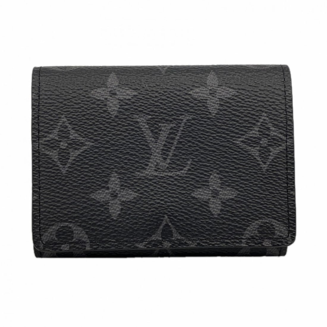 Louis Vuitton Business Card Holder/Card Case, Monogram Eclipse Enveloppe Carte de Visite M12874: --- Catalog ---Category: DesignType: Card caseColor: BlackGender: MenCategory: GeneralMPN: M12874Brand: Louis VuittonCategory: Physical PropertiesSize (HxWxD): 8cm x 10.5cm x 2cm / 3.14'' x 4.13'' x 0
