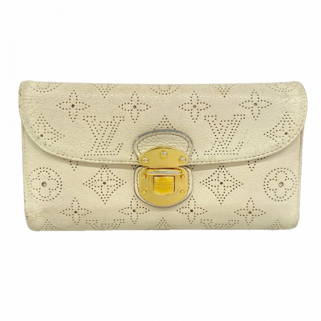 Louis Vuitton Mahina Portefeuille Amelia Tri-fold Long Wallet M58132 (Ladies') (1 of 19)