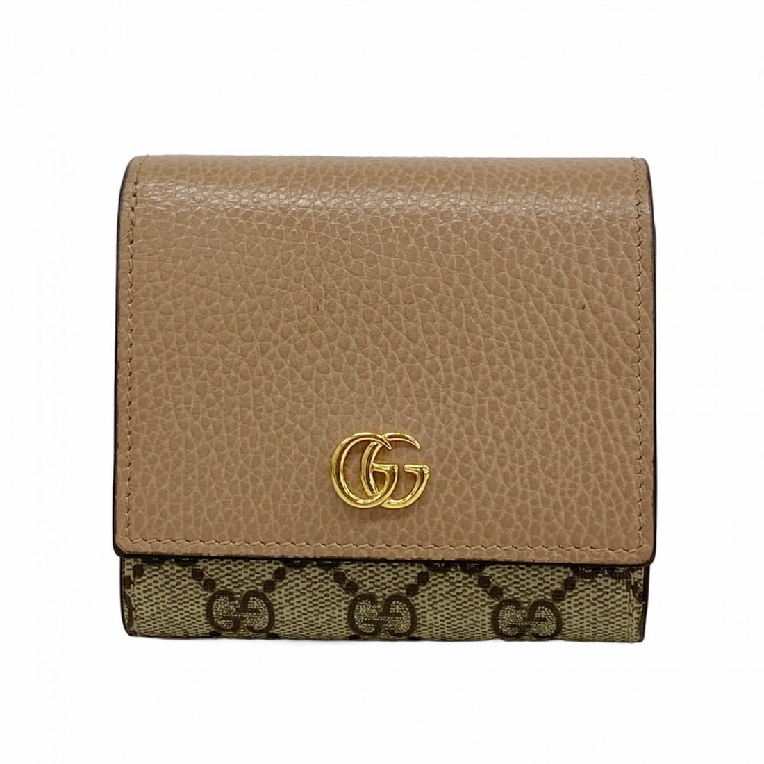 Gucci GG Marmont Supreme Leather Wallet 735763 Pink Brown Men's: --- Catalog ---Category: SizeSize (HxWxD): 10.5cm x 11cm x 3cm / 4.13'' x 4.33'' x 1.18''Category: DesignType: Wallet (bi-fold)Color: BrownGender: MenMaterial: PVC , Leather Category: GeneralMPN: 7357