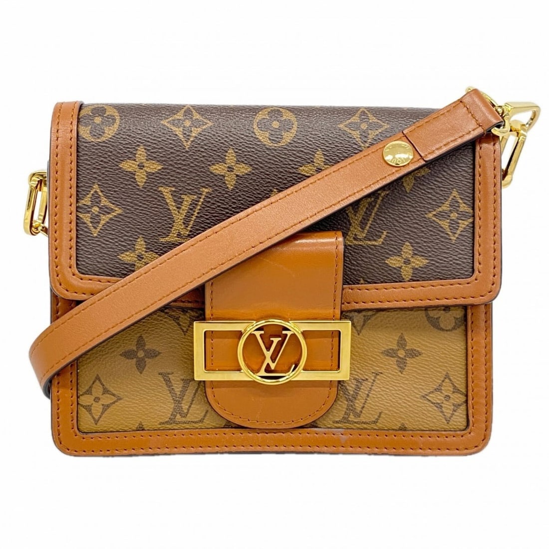 Louis Vuitton Monogram Reverse Dauphine MINI Shoulder Bag M45959 Brown Women's (1 of 16)