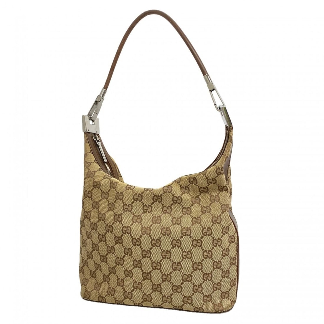 Gucci Shoulder Bag GG Canvas 001 3814 Brown Women's: --- Catalog ---Category: SizeSize (HxWxD): 20cm x 24cm x 11cm / 7.87'' x 9.44'' x 4.33''Category: DesignType: Shoulder bagColor: BrownGender: WomenMaterial: Canvas Hardware Color: SilverCategory: Gene