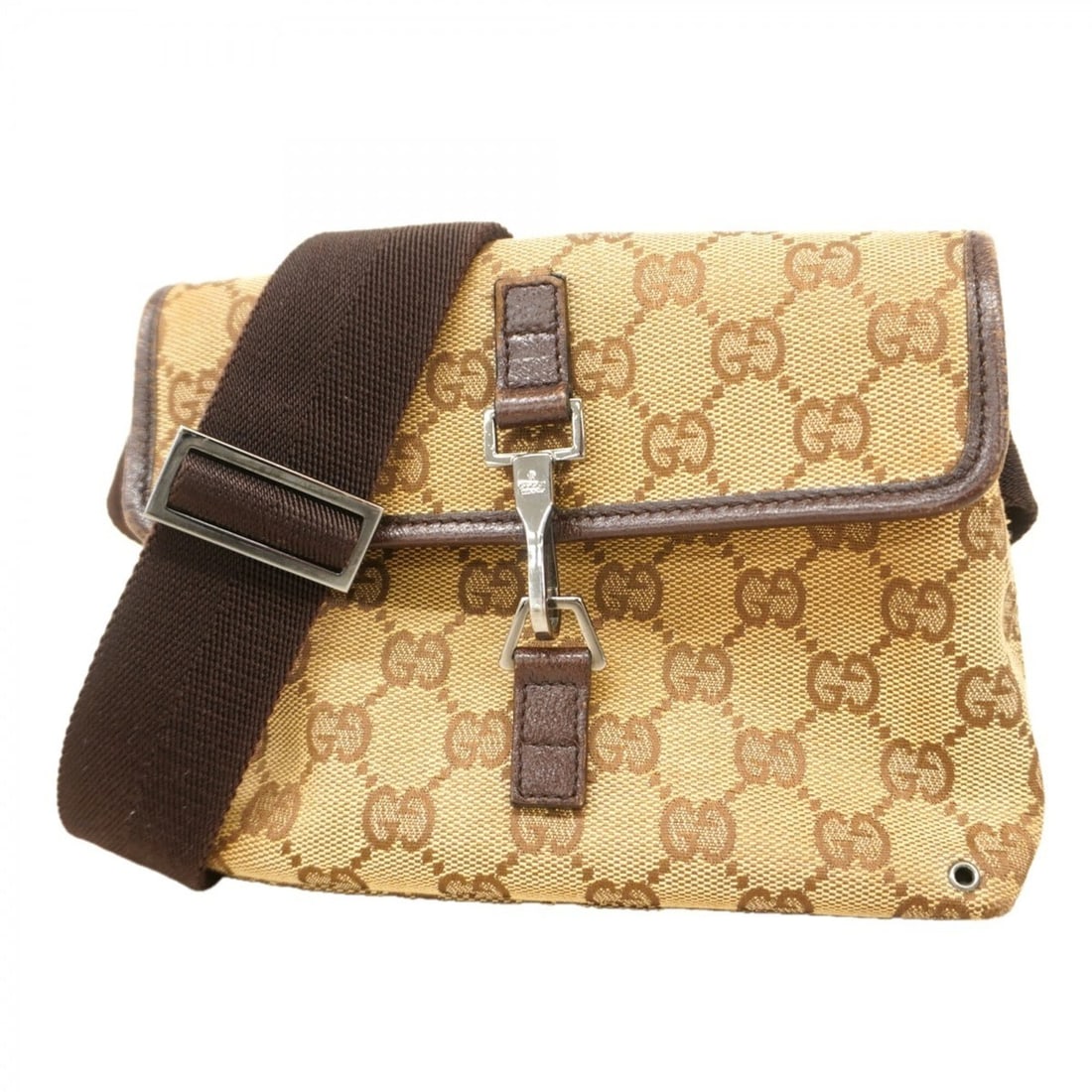 Gucci Bag/Waist Bag GG Canvas 92543 Brown Women's: --- Catalog ---Category: SizeSize (HxWxD): 14cm x 17.5cm x 6cm / 5.51'' x 6.88'' x 2.36''Category: DesignType: Fanny packColor: BrownGender: WomenMaterial: Canvas Hardware Color: SilverCategory: Gener