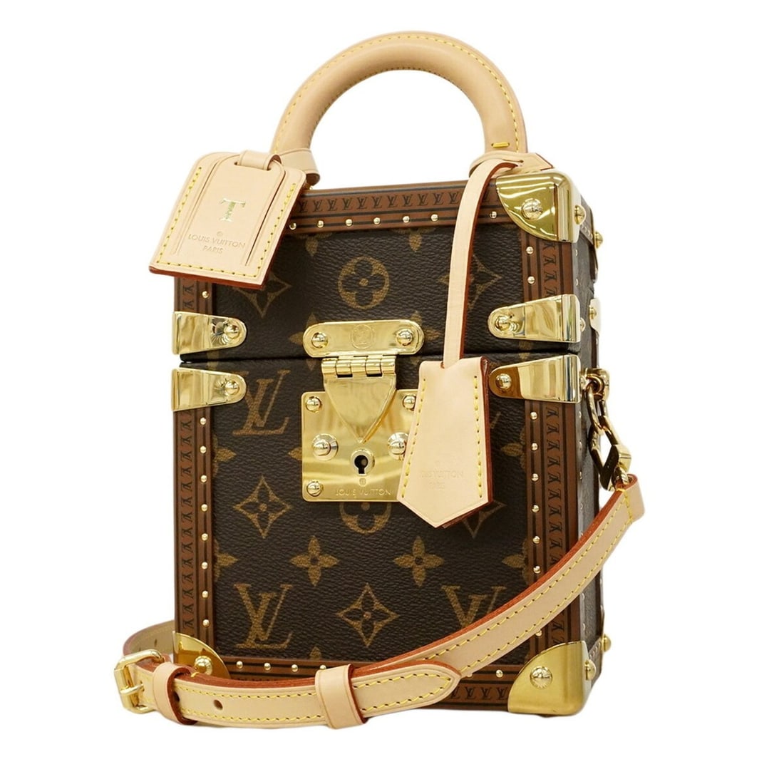Louis Vuitton Monogram Camera Box Handbag M10079 Brown 2-way bag for women (1 of 13)
