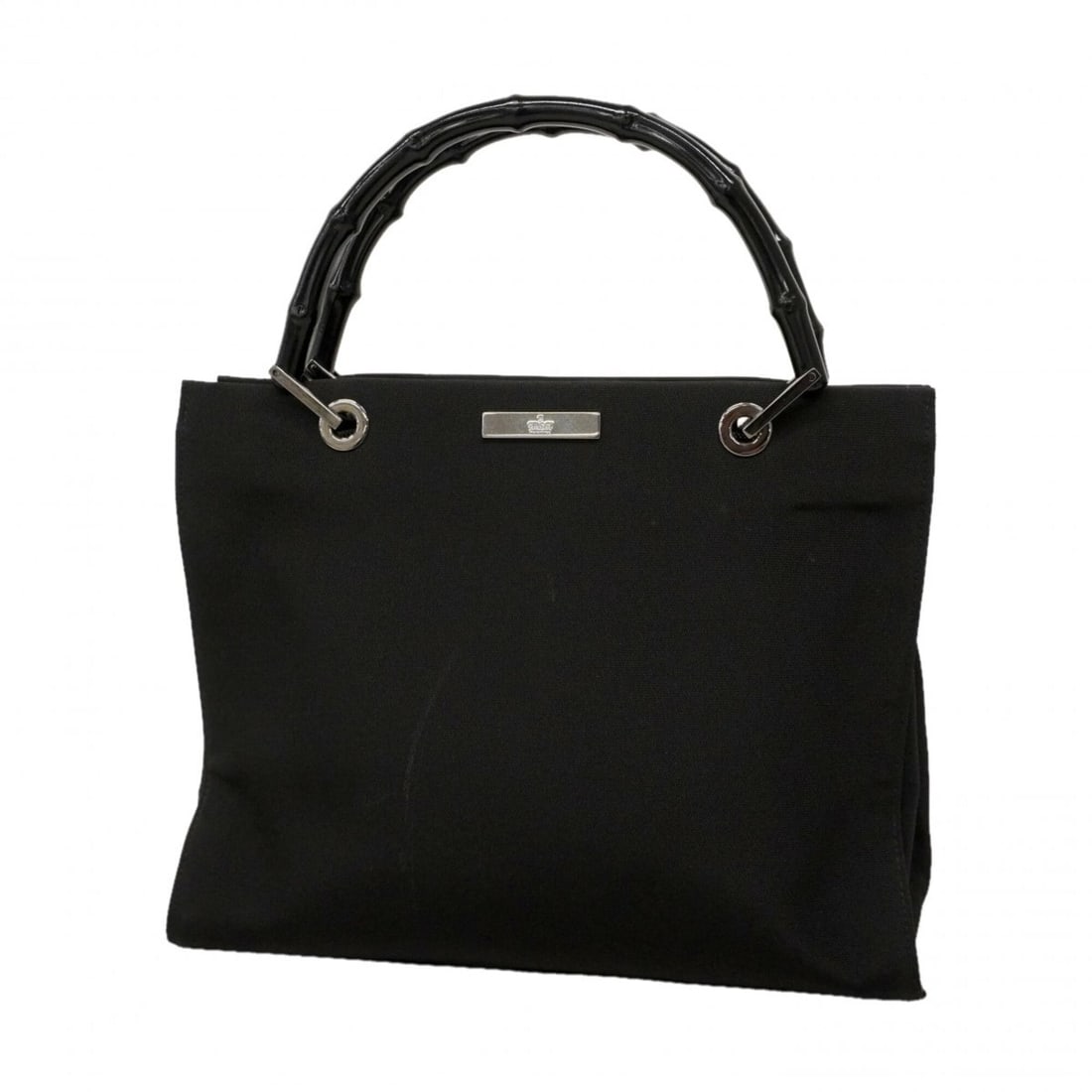 Gucci Bamboo Handbag 002 1016 Nylon Black Women's: --- Catalog ---Category: SizeSize (HxWxD): 24.5cm x 30cm x 10cm / 9.64'' x 11.81'' x 3.93''Category: DesignType: HandbagColor: BlackGender: WomenMaterial: Nylon Hardware Color: SilverCategory: General
