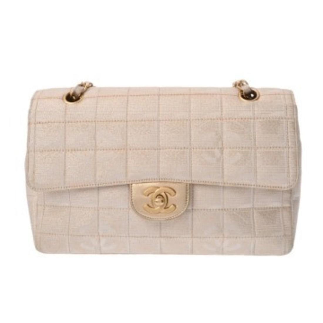 CHANEL New Travel Line Chain Shoulder Bag, Beige, A15285, Women's Nylon Jacquard Handbag, AB Rank,: --- Catalog ---Category: SizeSize (HxWxD): 17cm x 25cm x 6.5cm / 6.69'' x 9.84'' x 2.55''Category: DesignType: Handbag, Shoulder bagColor: BeigeGender: WomenMaterial: New Travel Line , Nylon ,