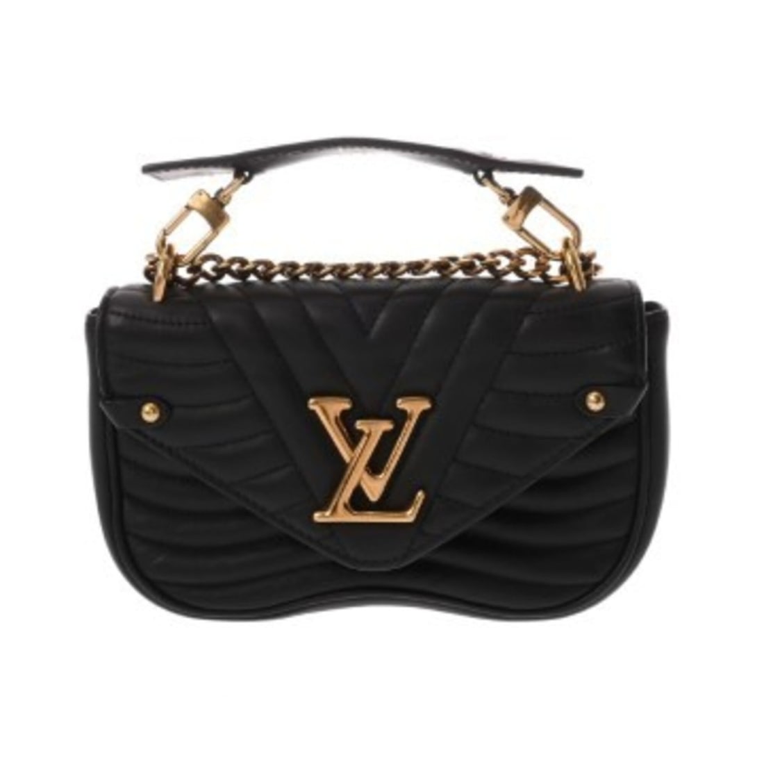 LOUIS VUITTON Louis Vuitton New Wave Chain Bag PM Noir M56461 Women's Calf Leather Shoulder AB Rank: --- Catalog ---Category: SizeSize (HxWxD): 14cm x 22cm x 5cm / 5.51'' x 8.66'' x 1.96''Category: DesignType: Shoulder bagColor: NoirGender: WomenMaterial: Leather Leather/Fur Type: Calf