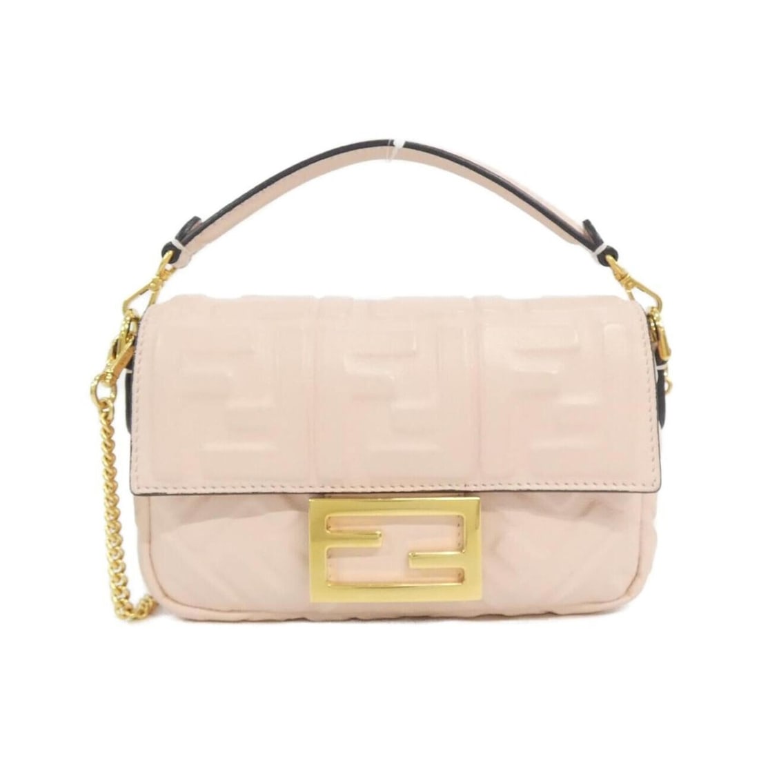 Fendi Baguette Mini 8BS017 A72V Shoulder Bag: --- Catalog ---Category: SizeSize (HxWxD): 11cm x 17cm x 3cm / 4.33'' x 6.69'' x 1.18''Category: DesignType: Shoulder bagColor: PinkGender: WomenMaterial: Leather Hardware Color: GoldLeather/Fur