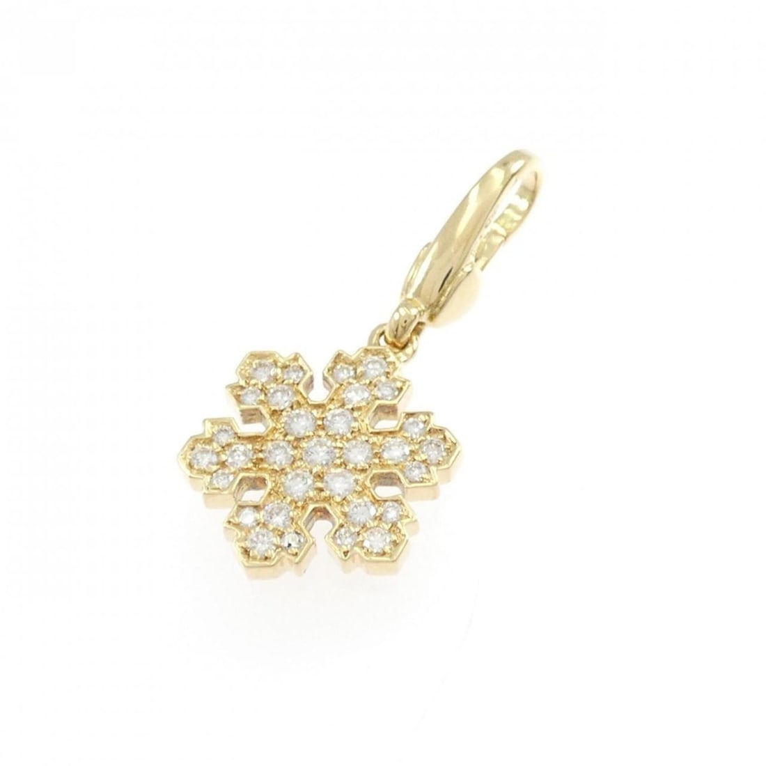 Bvlgari Snowflake Pendant: --- Catalog ---Category: SizePendant Size: 29.8mm x 13.3mm / 1.17'' x 0.52''Category: DesignStone: DiamondGender: WomenMaterial: Yellow gold (18K)Necklace Type: PendantCategory: GeneralBrand: