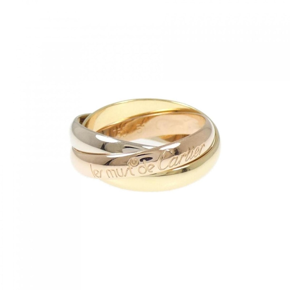 Cartier Trinity Ring: --- Catalog ---Category: SizeUS Size: 6Brand Size: 51Category: DesignType: Band ringGender: WomenMaterial: Pink gold (18K), White gold (18K), Yellow gold (18K)Category: GeneralBrand: Cartier--- Item