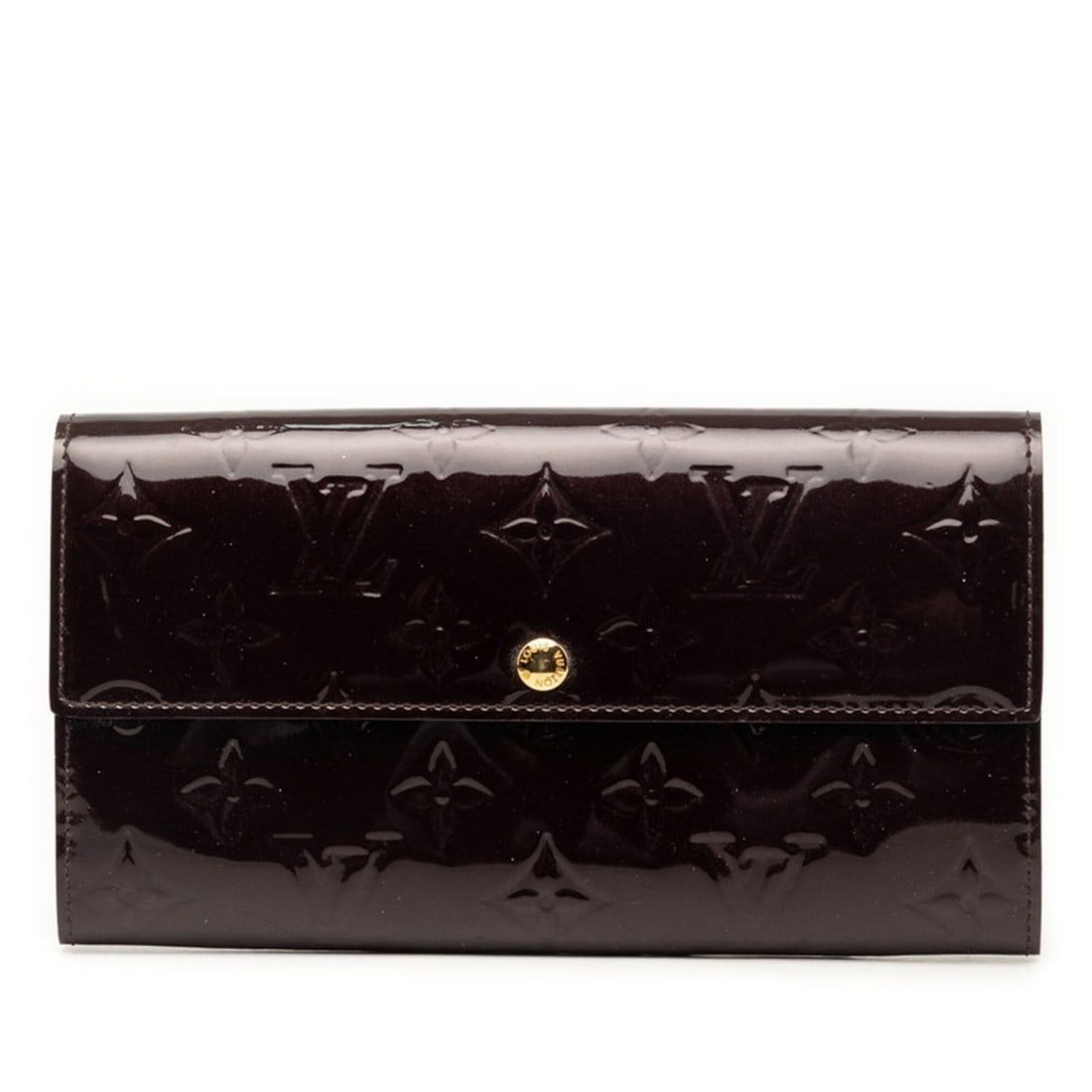 Louis Vuitton Monogram Vernis Portefeuille Sarah Long Wallet M93524 Amarante Purple Patent Leather: --- Catalog ---Category: SizeSize (HxWxD): 11cm x 19cm x 2cm / 4.33'' x 7.48'' x 0.78''Category: DesignType: Long wallet (bi-fold)Color: Amarante, PurpleGender: WomenMaterial: Patent leather Category:
