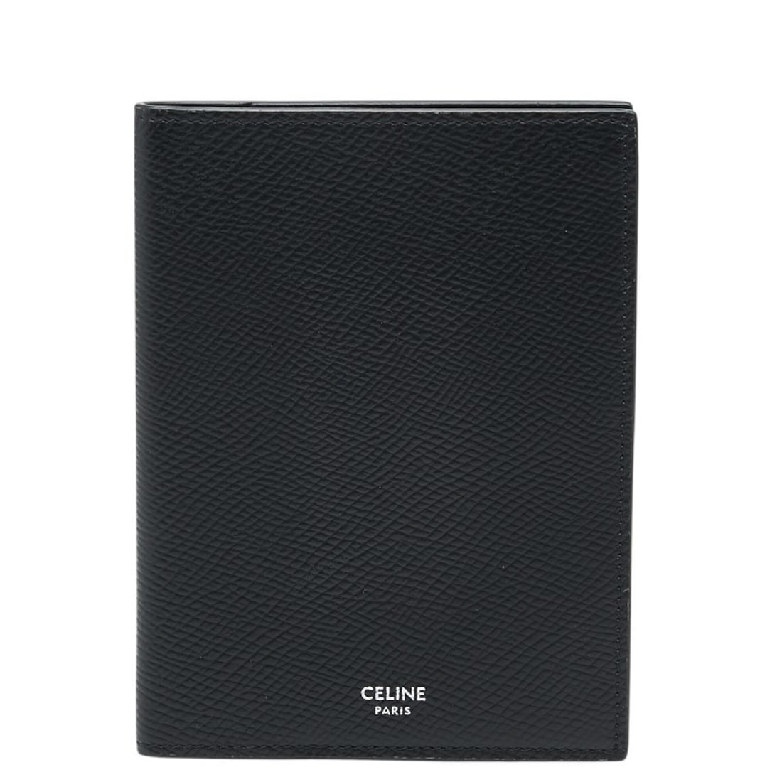 Celine Passport Case, Black Leather, Men's: --- Catalog ---Category: DesignType: Passport coverColor: BlackGender: MenMaterial: Leather Category: GeneralBrand: CelineCategory: Physical PropertiesSize (HxWxD): 14cm x 10.5cm x 1cm / 5.51'' x 4.13