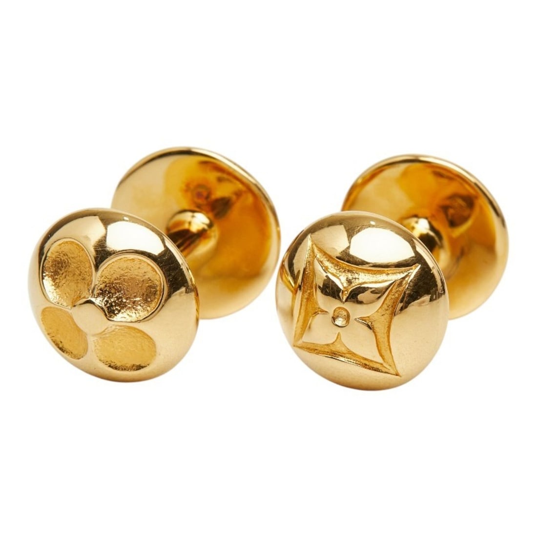 Louis Vuitton Bouton de Manchette Cufflinks M30974 Gold Plated Men's LOUIS VUITTON: --- Catalog ---Category: SizeSize (HxWxD): 12.80mm x 12.80mm / 0.50'' x 0.50''Category: DesignType: CufflinksColor: GoldGender: MenMaterial: Gold platingCategory: GeneralMPN: M30974Brand: Louis