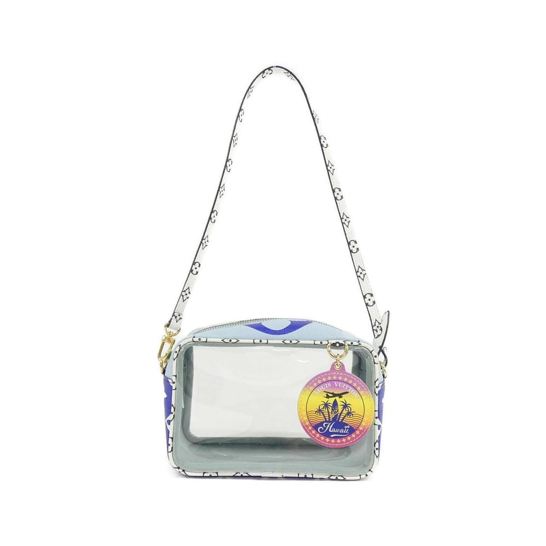 Louis Vuitton Monogram Giant Beach Handbag Pouch M44700: --- Catalog ---Category: SizeWeight: 140g / 4.93oz.Size (HxWxD): 11cm x 16cm x 8cm / 4.33'' x 6.29'' x 3.14''Handle Length: 60cm / 23.62''Category: DesignType: HandbagColor: BlueGender: