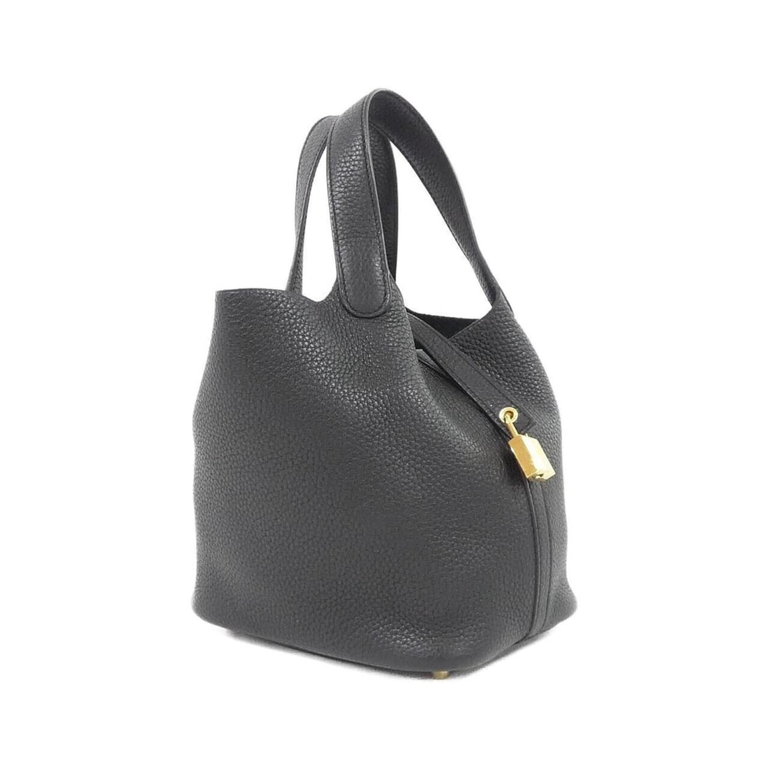 Hermes Picotin Lock PM 056289CC Handbag: --- Catalog ---Category: SizeWeight: 500g / 1.1lb.Size (HxWxD): 19cm x 18cm x 14cm / 7.48'' x 7.08'' x 5.51''Handle Length: 27cm / 10.62''Category: DesignType: HandbagColor: BlackGender: