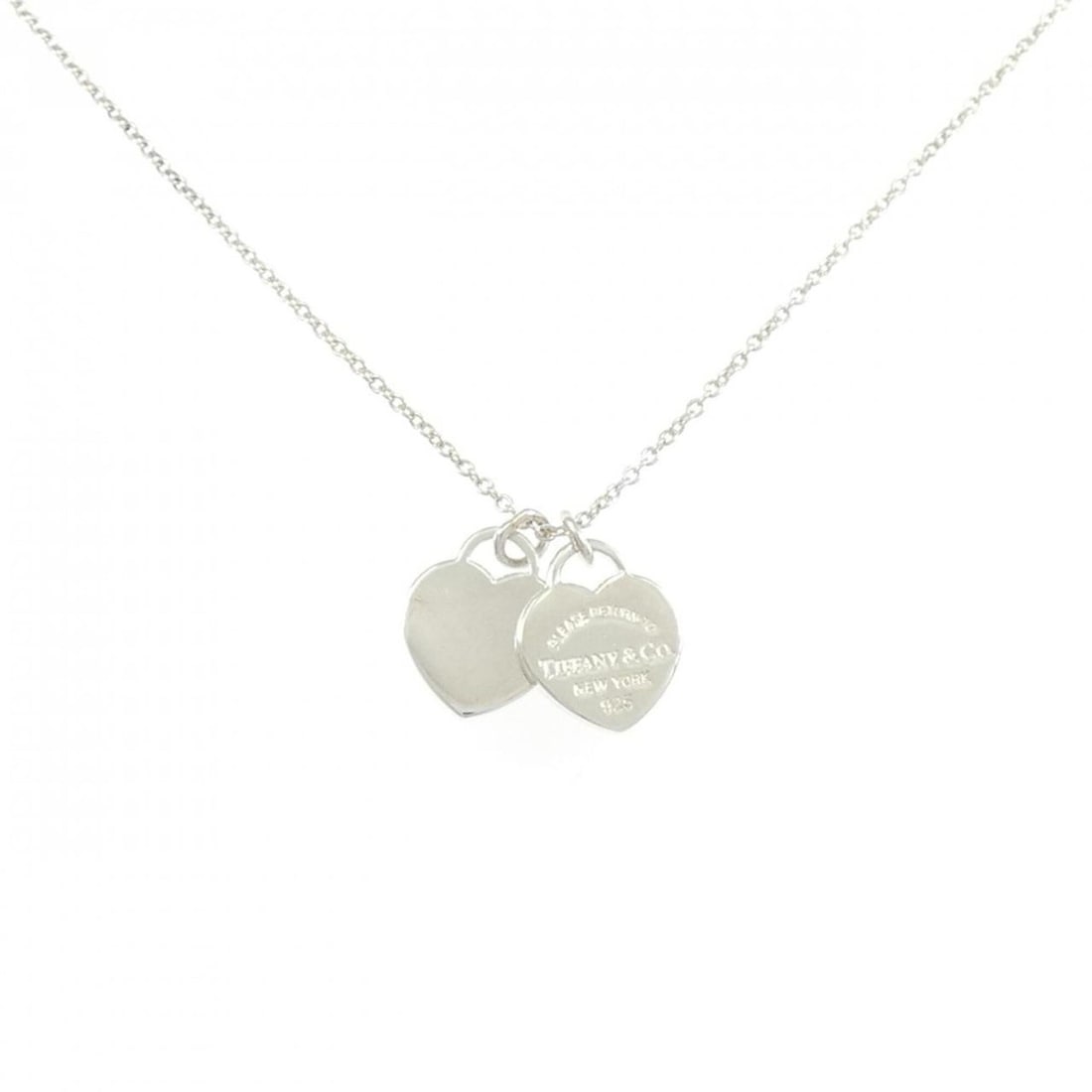 Tiffany & Co. Return to Double Heart Mini Necklace: --- Catalog ---Category: SizePendant Size: 11.8mm x 9.9mm / 0.46'' x 0.38''Neck Circumference: 41 cm / 16.14''Category: DesignGender: WomenMaterial: Silver 925Pendant Type: PendantNecklace Type: