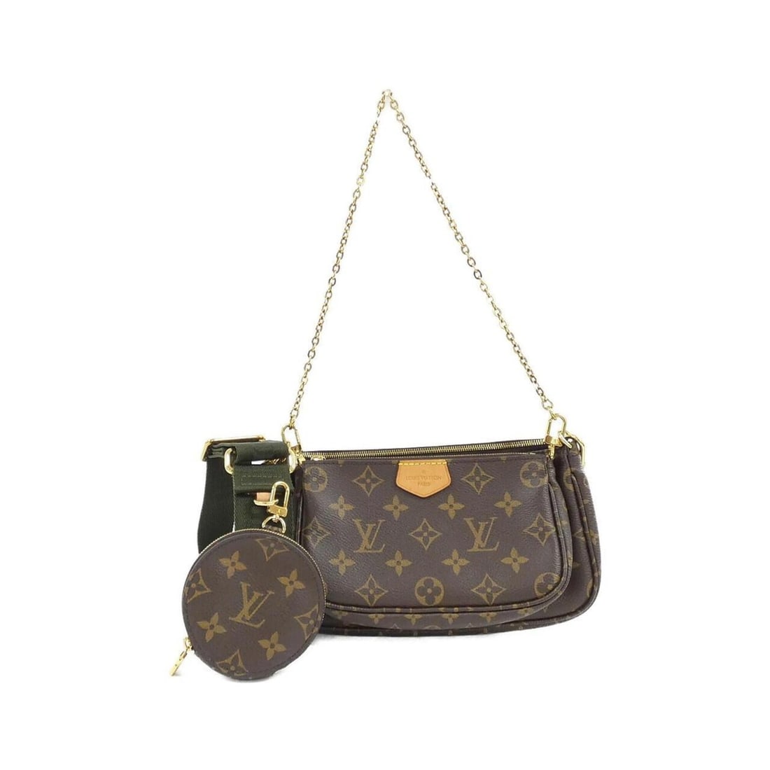 Louis Vuitton Monogram Multi Pochette Accessoires M44813 Shoulder Bag: --- Catalog ---Category: SizeSize (HxWxD): 14cm x 24cm x 4cm / 5.51'' x 9.44'' x 1.57''Category: DesignType: Pochette, Pouch, Shoulder bagColor: Khaki, Marron, MonogramGender: Women,MenMaterial:
