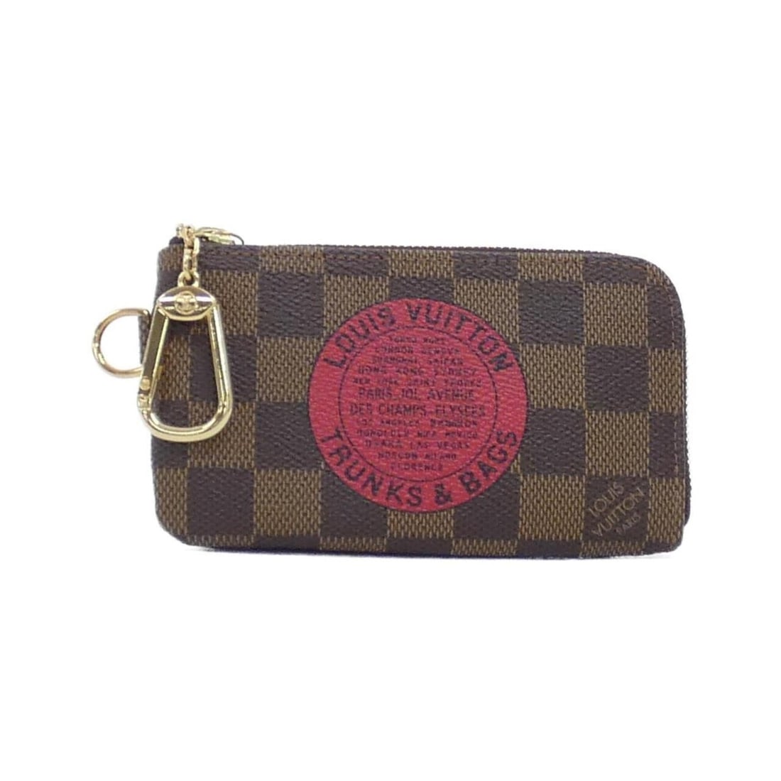 Louis Vuitton Damier (T&B) Pochette Clé Complice N61742 Coin & Key Case: --- Catalog ---Category: SizeSize (HxWxD): 9cm x 14cm x 1cm / 3.54'' x 5.51'' x 0.39''Category: DesignType: Coin purse/coin caseColor: BrownGender: WomenMaterial: Coated canvas Category: GeneralMPN: