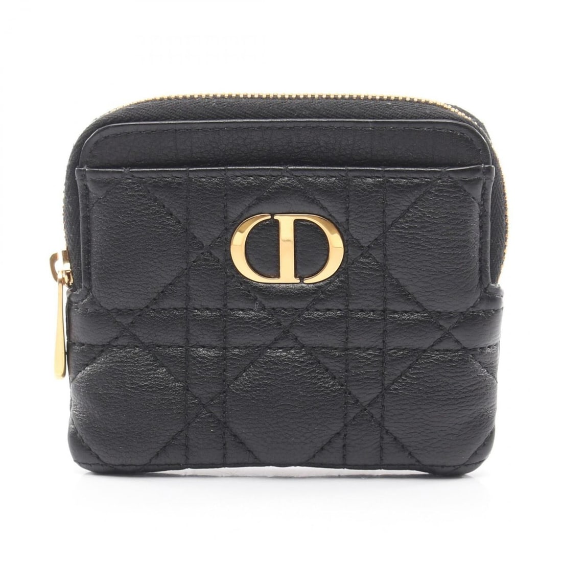Christian Dior Dior Caro Lavender Wallet, Cannage style, Coin Purse, Leather, Women's, Black,: --- Catalog ---Category: SizeSize (HxWxD): 9cm x 11cm x 1.5cm / 3.54'' x 4.33'' x 0.59''Category: DesignType: Coin purse/coin caseColor: BlackGender: WomenMaterial: Leather Category: GeneralMPN: S5177
