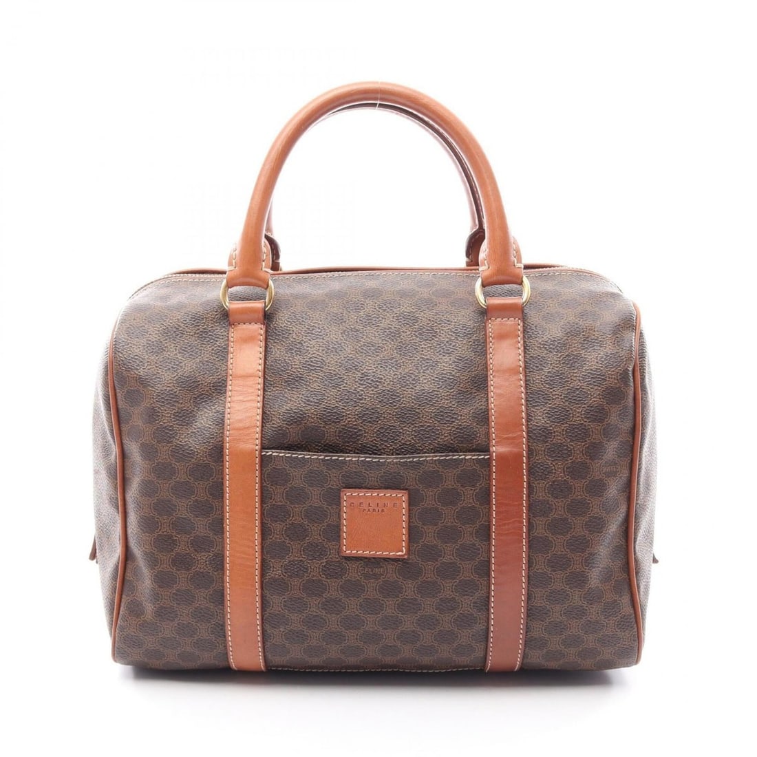 Celine Macadam Handbag, Coated Canvas Leather, Women's, Brown: --- Catalog ---Category: SizeSize (HxWxD): 21cm x 29cm x 14cm / 8.26'' x 11.41'' x 5.51''Category: DesignType: HandbagColor: BrownGender: WomenMaterial: Coated canvas , Leather Category: GeneralBrand: