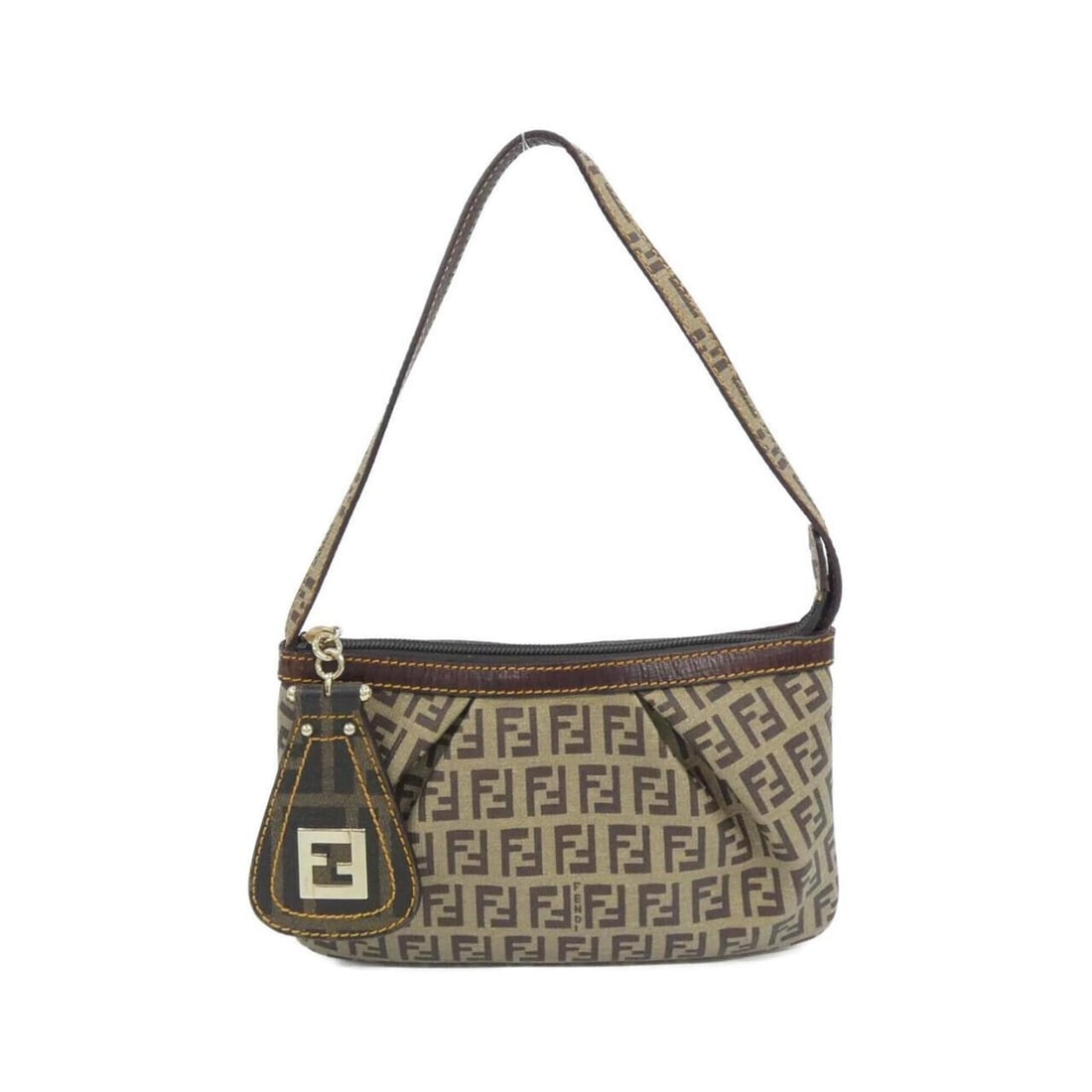 Fendi 8BR566 WD3 Handbag: --- Catalog ---Category: SizeSize (HxWxD): 13cm x 21cm x 1cm / 5.11'' x 8.26'' x 0.39''Category: DesignType: HandbagColor: Beige, BrownGender: WomenMaterial: Coated canvas Hardware Color:
