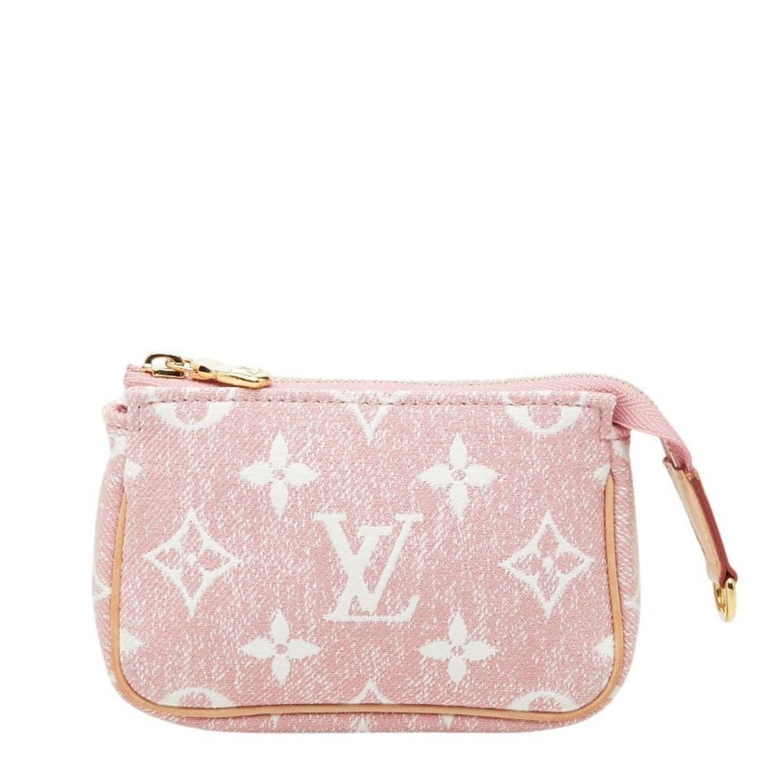 Louis Vuitton Monogram Jacquard Micro Pochette Accessoires Handbag Pouch Accessory Case M81176 Pink: --- Catalog ---Category: SizeSize (HxWxD): 8cm x 12cm x 2.5cm / 3.14'' x 4.72'' x 0.98''Category: DesignType: Handbag, Pochette, PouchColor: Pink, WhiteGender: WomenMaterial: Denim Category: