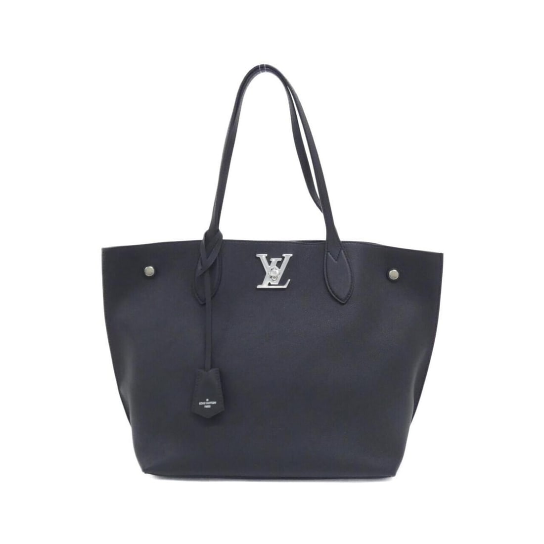 Louis Vuitton Lockme Go M55028 Handbag: --- Catalog ---Category: SizeWeight: 760g / 1.67lb.Size (HxWxD): 29cm x 31cm x 15cm / 11.41'' x 12.2'' x 5.9''Handle Length: 49cm / 19.29''Category: DesignType: HandbagColor: BlackGender:
