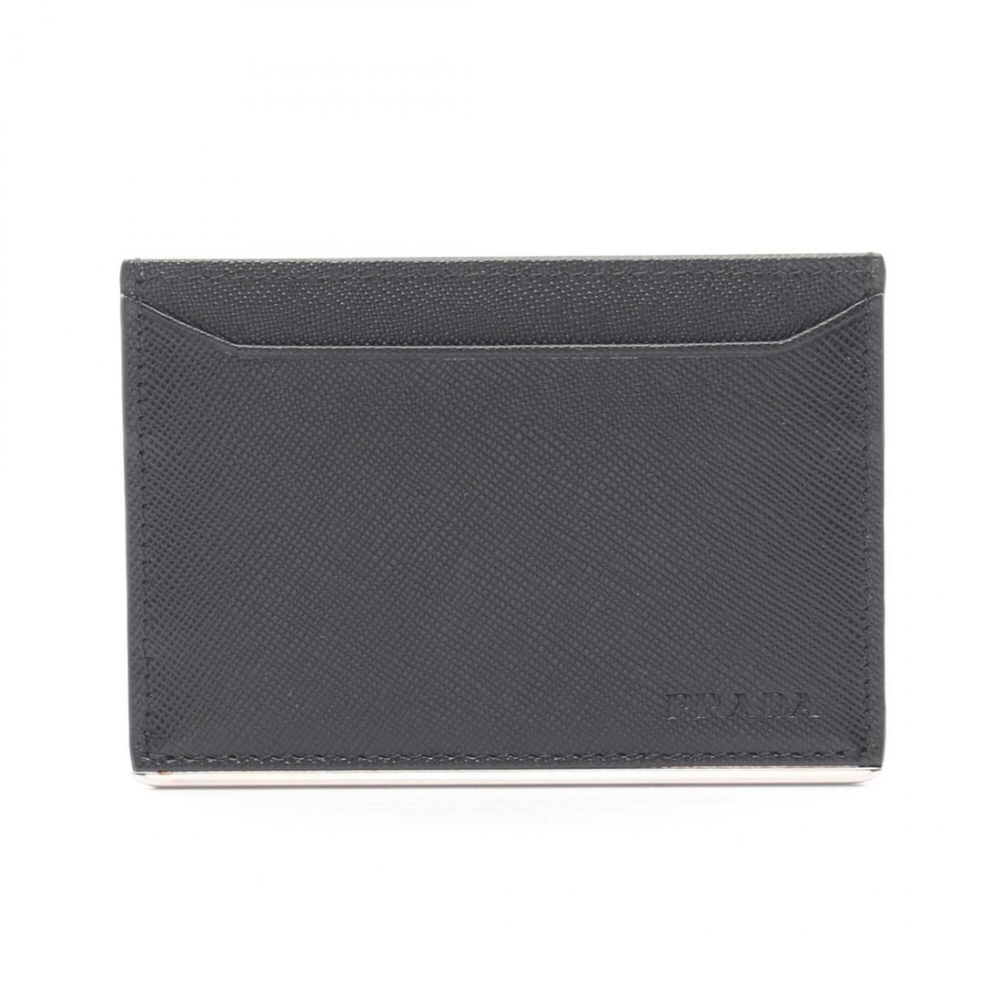 Prada SAFFIANO METAL Business Card Holder/Card Case, Saffiano Leather, Men's, Black, 2M0208: --- Catalog ---Category: DesignType: Business card caseColor: BlackGender: MenMaterial: Saffiano triangle Category: GeneralMPN: 2M0208Brand: PradaCategory: Physical PropertiesSize (HxWxD): 7.5cm x