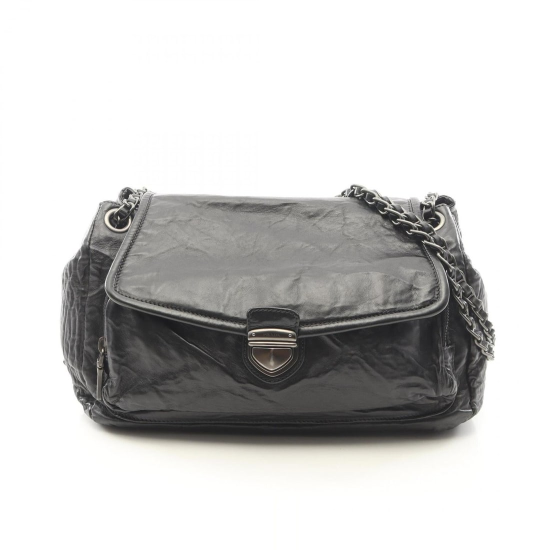 Prada Nappa Antique Shoulder Bag/Handbag, Leather, Women's, Black: --- Catalog ---Category: SizeSize (HxWxD): 19cm x 31cm x 13.5cm / 7.48'' x 12.2'' x 5.31''Category: DesignType: Handbag, Shoulder bagColor: BlackGender: WomenMaterial: Leather Category: GeneralBrand: