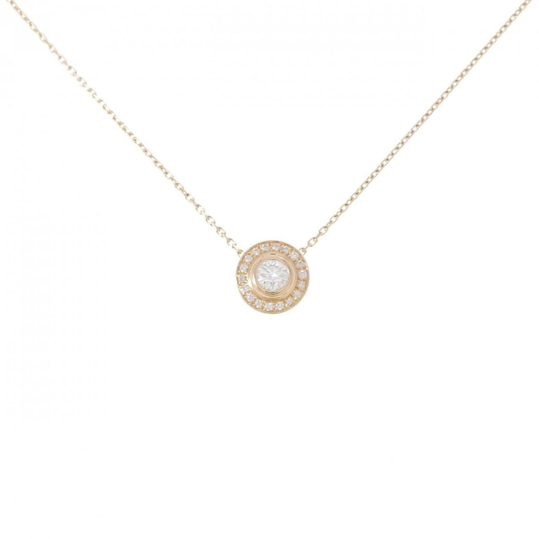 Cartier Damour Necklace: --- Catalog ---Category: SizePendant Size: 8.5mm x 8.5mm / 0.33'' x 0.33''Neck Circumference: 38 cm - 41 cm / 14.96'' - 16.14''Category: DesignColor: Pink goldStone: DiamondGender: WomenMaterial: Pink