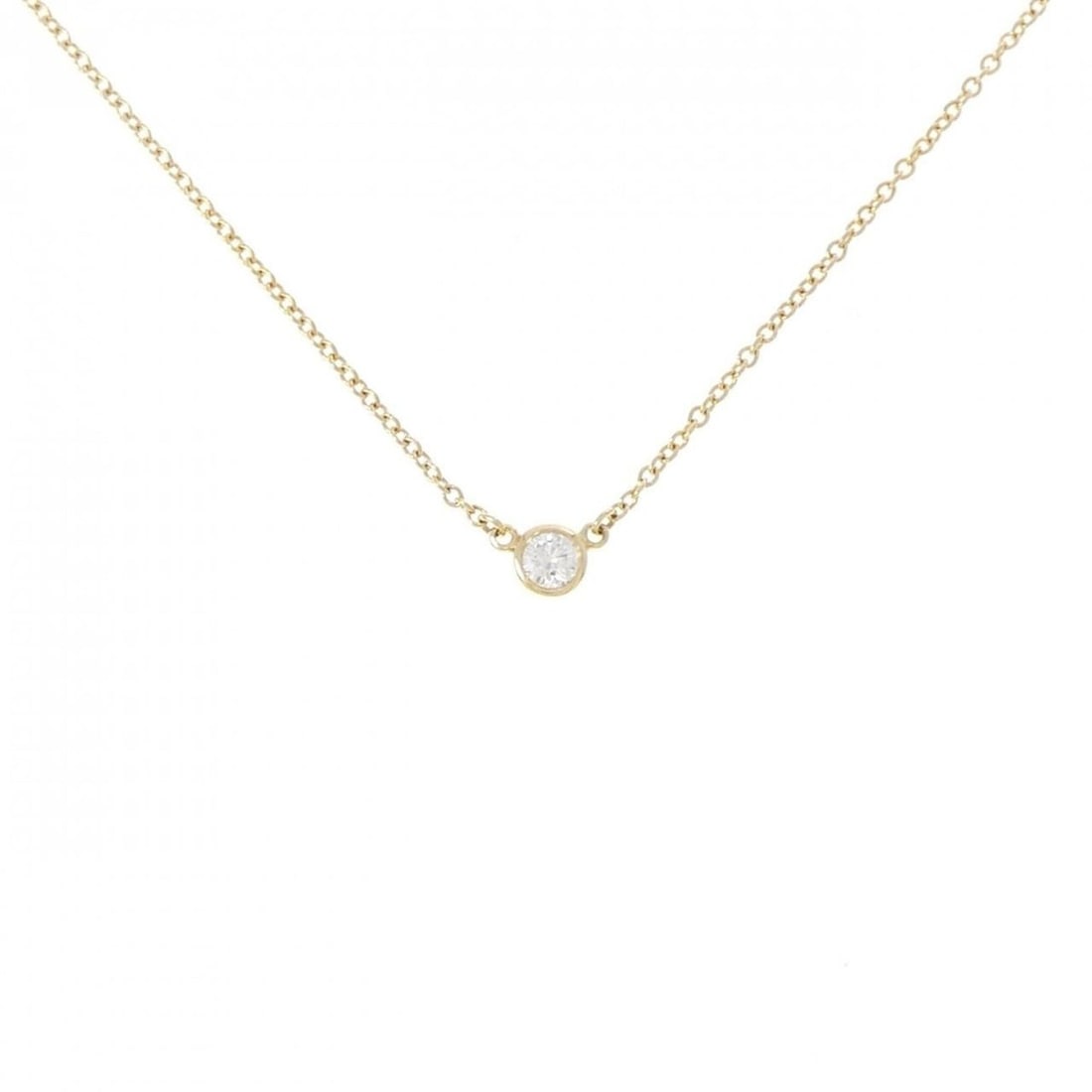 Tiffany & Co. By the Yard Necklace: --- Catalog ---Category: SizePendant Size: 3.8mm x 3.8mm / 0.14'' x 0.14''Neck Circumference: 41 cm / 16.14''Category: DesignColor: Yellow goldStone: DiamondMaterial: Yellow gold (18K)Necklace Type:
