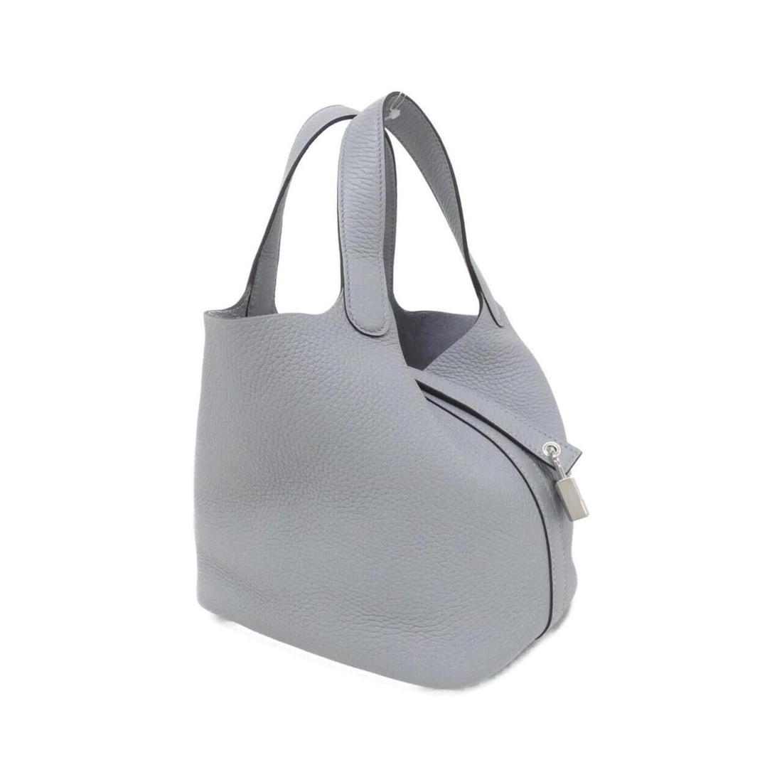 Hermes Picotin Lock PM 056289CK Handbag: --- Catalog ---Category: SizeSize (HxWxD): 19cm x 18cm x 13.5cm / 7.48'' x 7.08'' x 5.31''Category: DesignType: HandbagColor: GrayGender: WomenMaterial: Taurillon clemence leather Outer Pocket: Lock C
