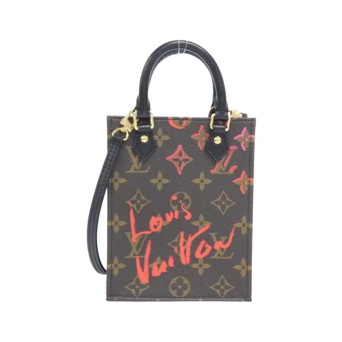 Louis Vuitton Monogram (Fall in Love) Petite Sac Plat M80839 Handbag: --- Catalog ---Category: SizeSize (HxWxD): 17cm x 14cm x 5cm / 6.69'' x 5.51'' x 1.96''Category: DesignType: HandbagColor: BrownGender: Women,MenMaterial: Coated canvas Category: GeneralMPN: