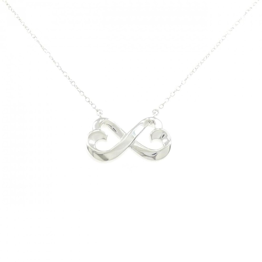 Tiffany Double Loving Heart Necklace: --- Catalog ---Category: SizePendant Size: 11.5mm x 21.8mm / 0.45'' x 0.85''Neck Circumference: 45 cm / 17.71''Category: DesignColor: SilverGender: WomenMaterial: Silver 925Pendant Type: