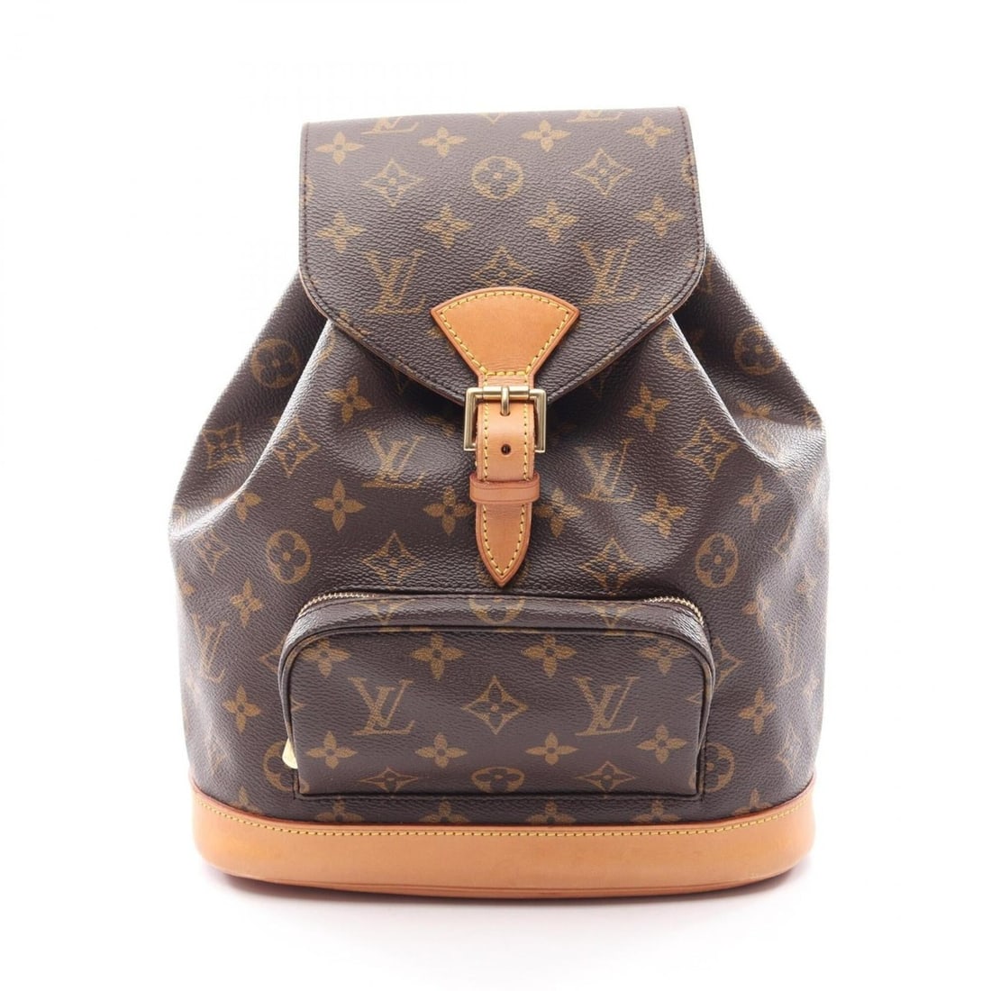 Louis Vuitton Montsouris MM Monogram Backpack/Handbag, Coated Canvas and Leather, Women's, Brown, (1 of 12)