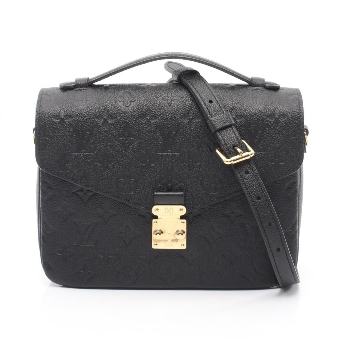 Louis Vuitton Pochette Métis MM Monogram Empreinte Noir 2-Way Handbag Leather Women's Black M41487 (1 of 11)