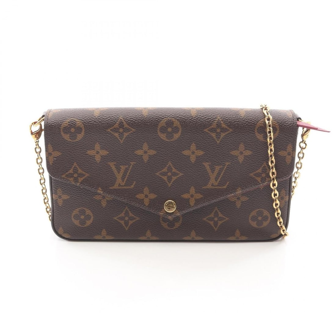 Louis Vuitton Pochette Felicie Monogram Fuchsia Shoulder Bag/Handbag, Coated Canvas and Leather, (1 of 12)
