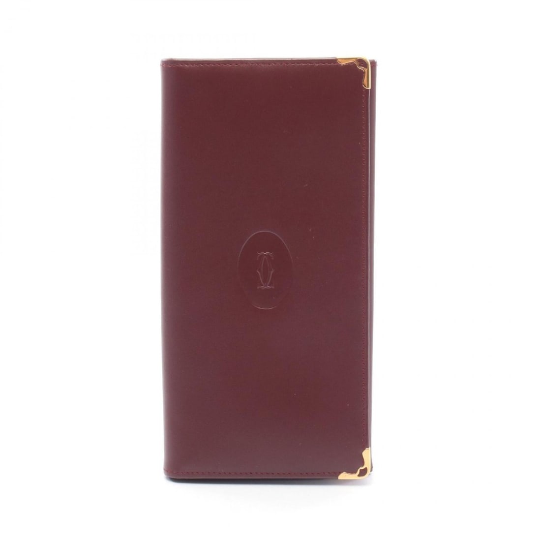 Cartier Must Line Bi-fold Long Wallet, Leather, Women's, Bordeaux: --- Catalog ---Category: SizeSize (HxWxD): 19cm x 9.5cm x 1.5cm / 7.48'' x 3.74'' x 0.59''Category: DesignType: Long wallet (bi-fold)Color: BordeauxGender: WomenMaterial: Leather Category: GeneralBran