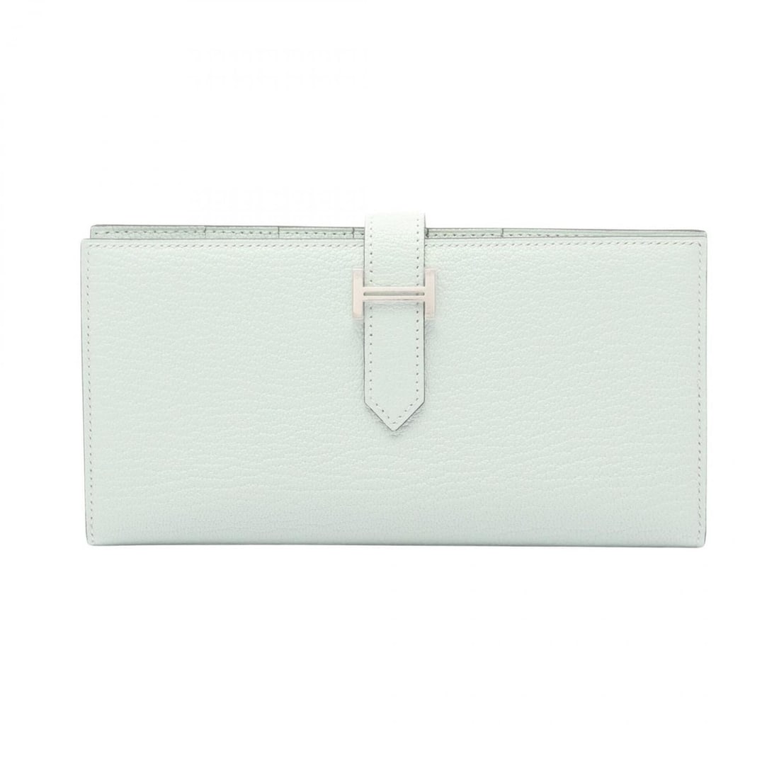 Hermes Bearn Soufflé Bi-fold Long Wallet, Leather, Chevre Women's, Green (1 of 13)