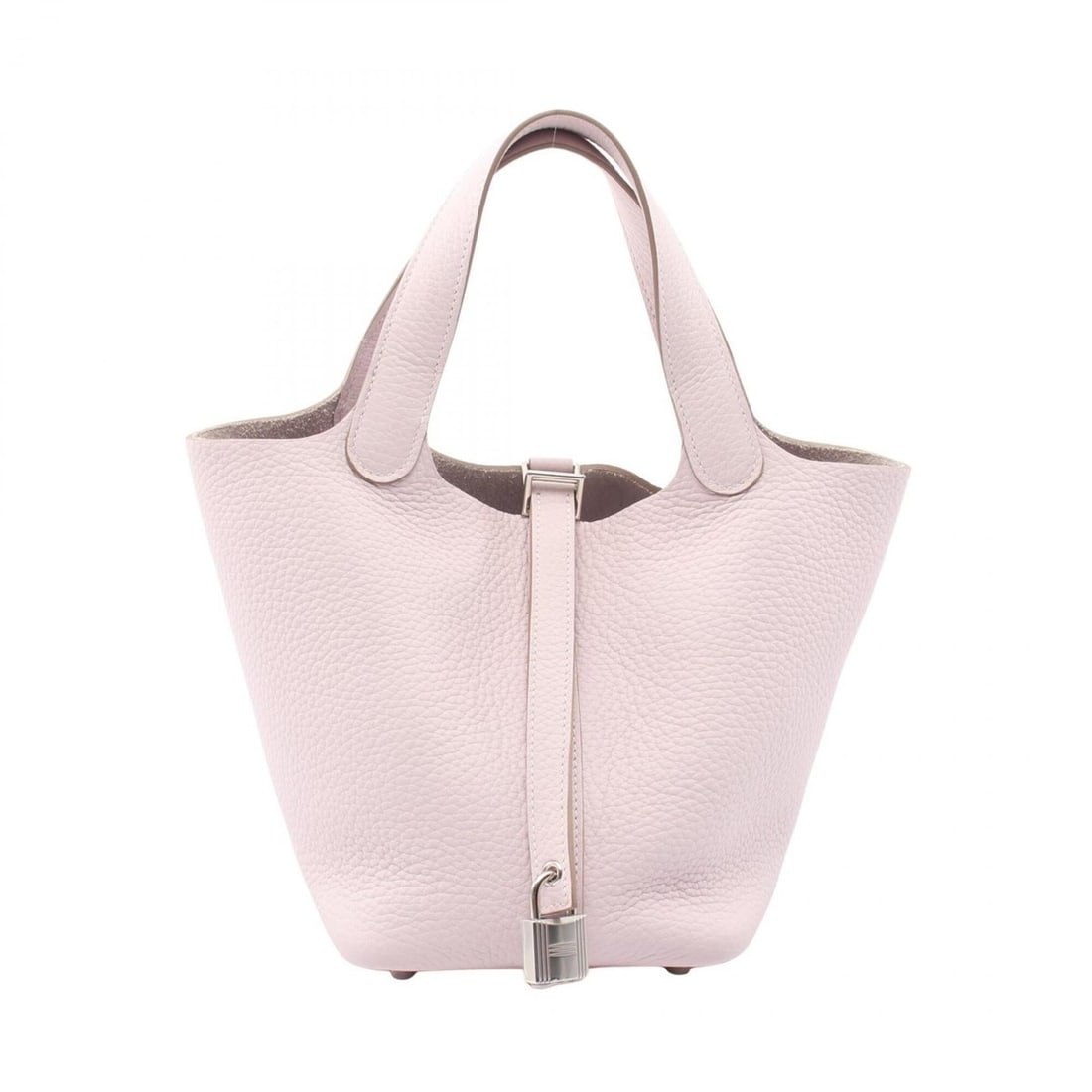 Hermes Picotin Lock PM Mauve Pale Handbag, Taurillon Clemence Leather, Women's, Pink (1 of 14)